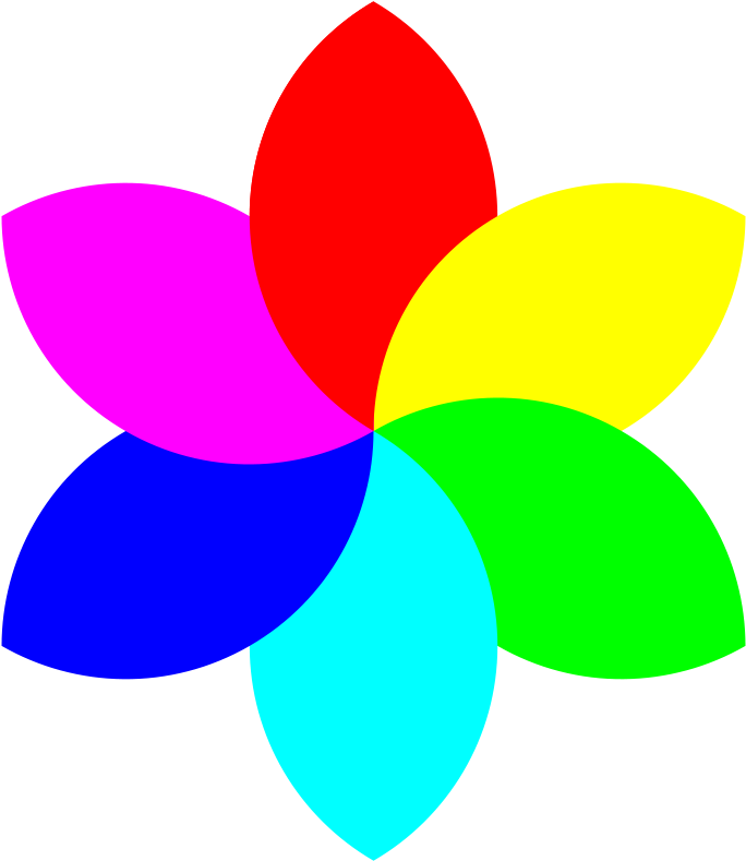 Size Small Flower Clipart - 6 Petal Flower - Png Download (900x900), Png Download