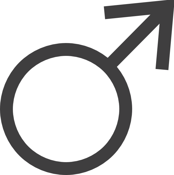 Male Gender Clip Art - Male Symbol Clipart - Png Download (594x598), Png Download