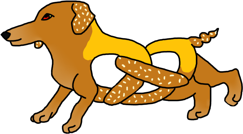 Pretzel Pup Auction By Pebblestar-nightclan On Clipart - Dog - Png Download (800x800), Png Download