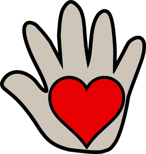 Clipart Free Download Hands With Heart Clipart - Kissing Hand Book Clip Art - Png Download (564x597), Png Download