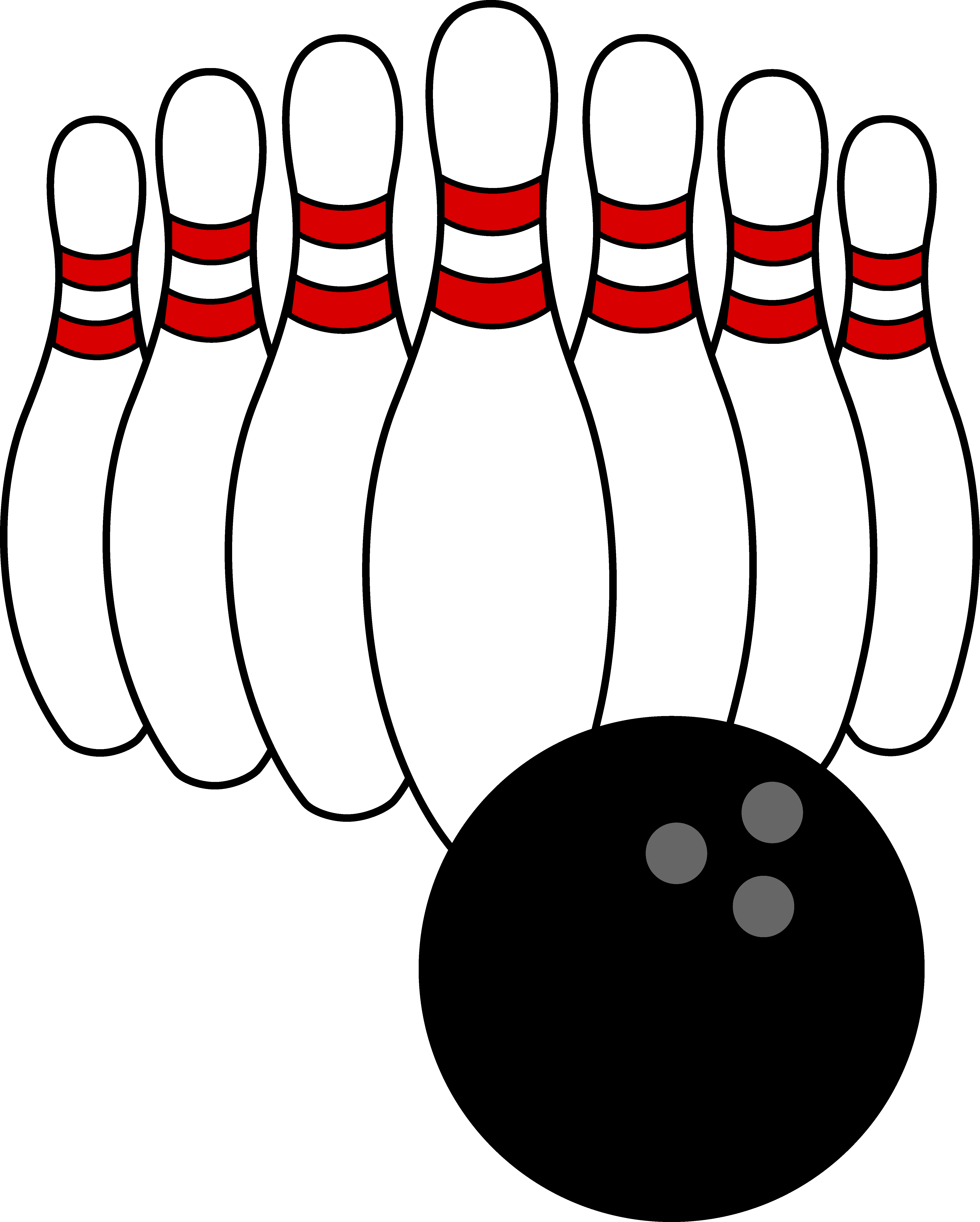 Bowling Clip Art - Bowling Clipart - Png Download (4969x6195), Png Download