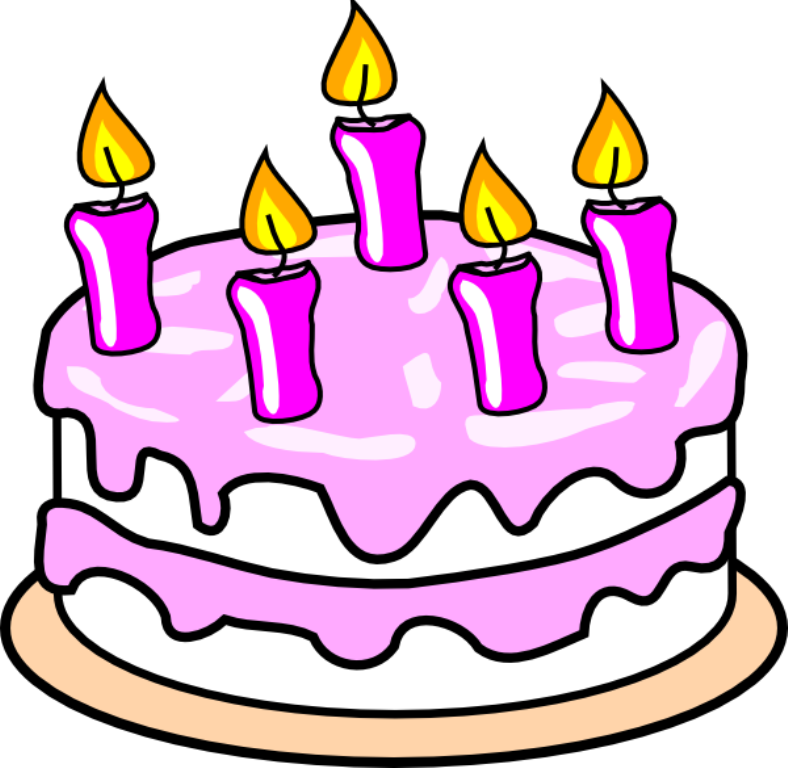 Birthday Cake Clip Art Free - Coloring Picture Of Cake - Png Download (788x768), Png Download
