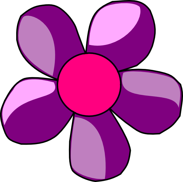 Violet Clipart Small Flower - Violet Flower Clipart Png Transparent Png (600x594), Png Download