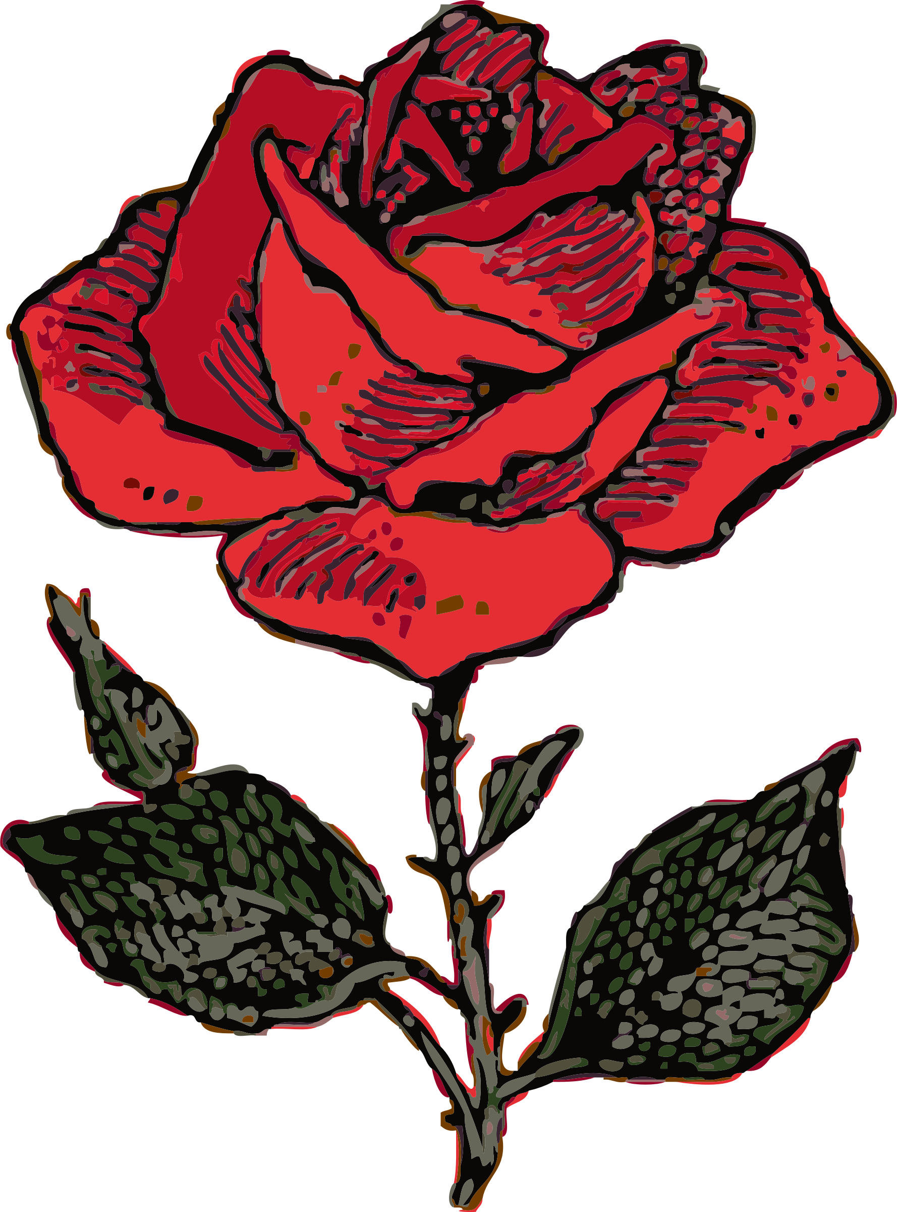 Rose Clip Art Free Clipart Images - Coat Of Arms Rose - Png Download (1331x1797), Png Download