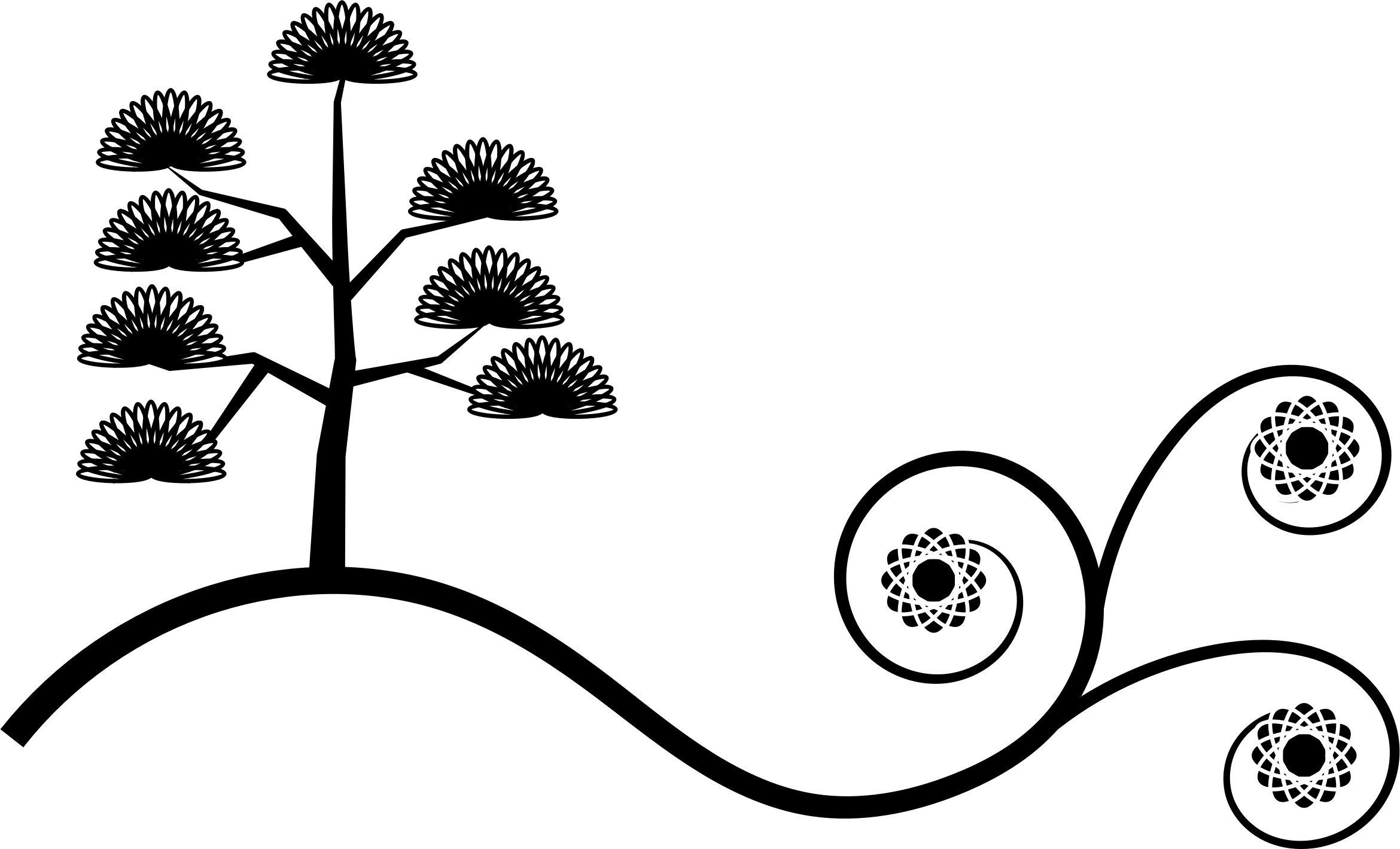 Flourish - Vector Graphics Clipart (2340x1419), Png Download