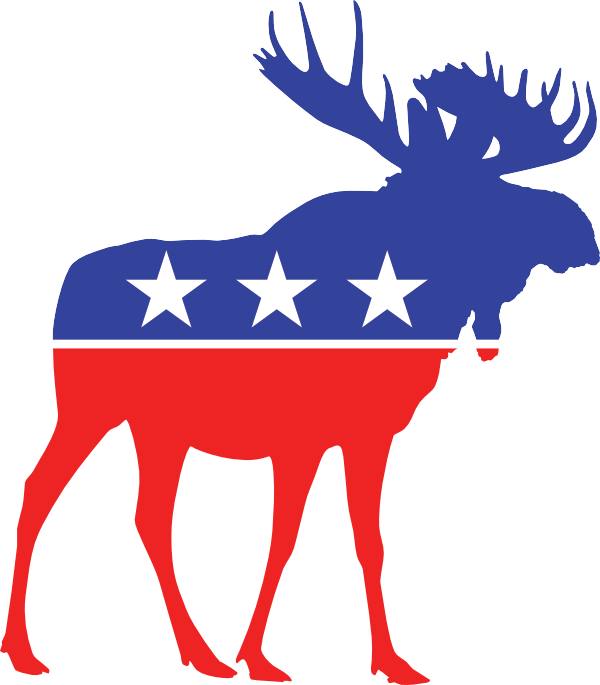About Utah Bull Party - Bull Moose Party Clipart (600x685), Png Download