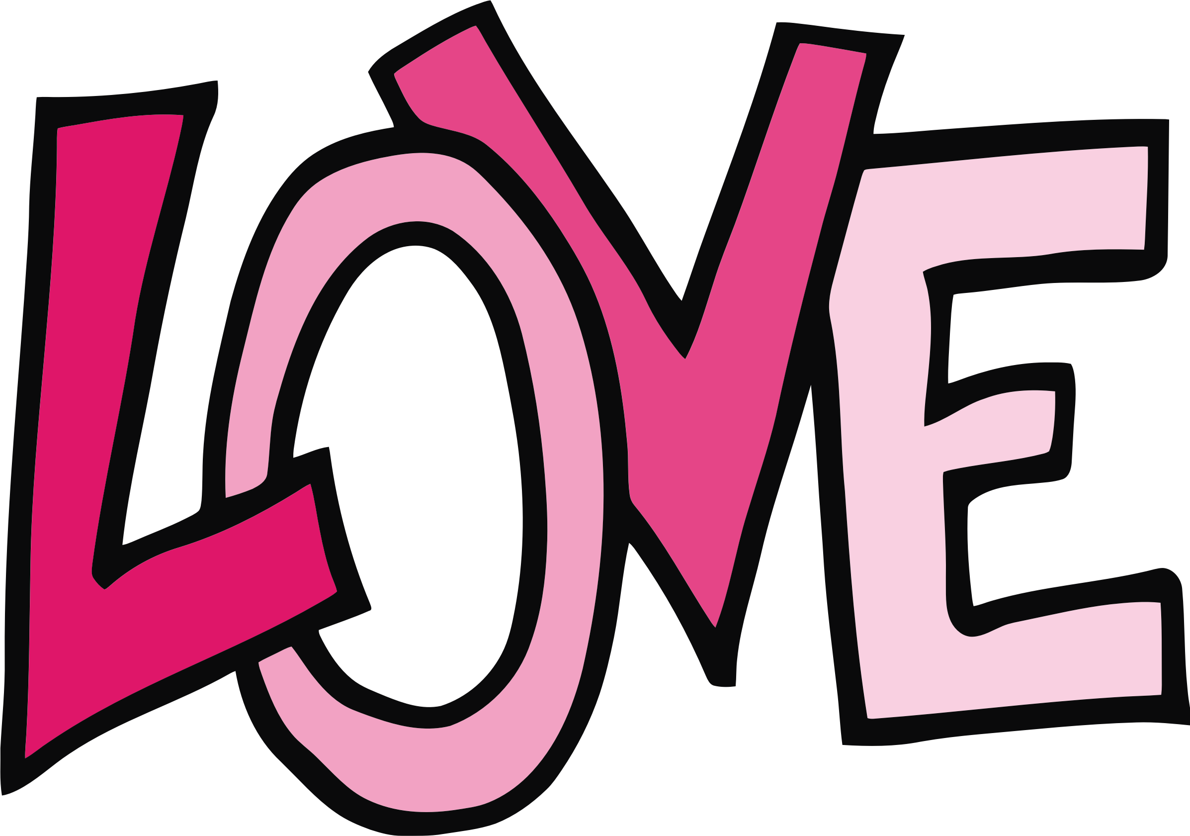 Love Text - Love Clipart - Png Download (2394x1681), Png Download
