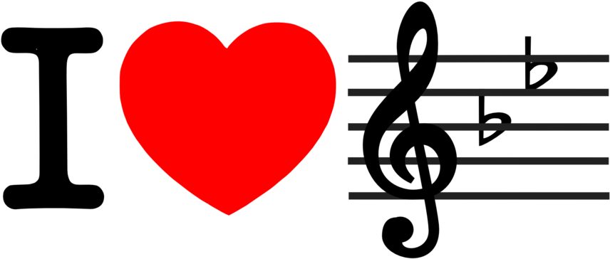 I Love Music - Love Music Clipart - Png Download (958x411), Png Download