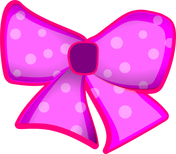 Bow Clip Art Image - Bow Png Clipart Pink Transparent Png (600x524), Png Download