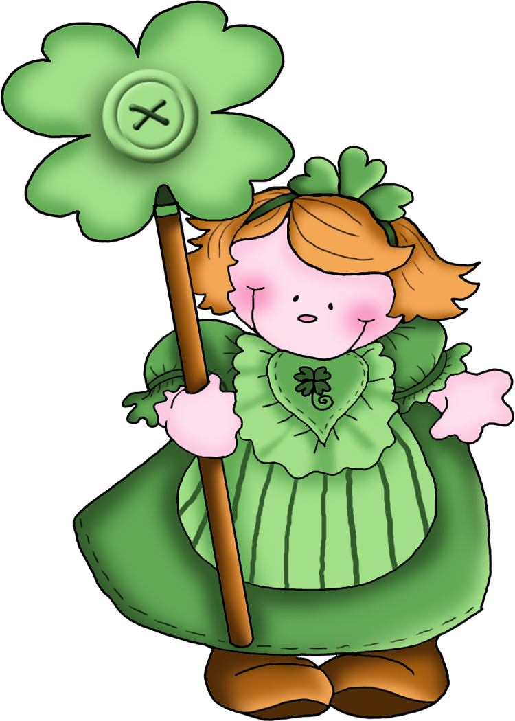 Irish Girl 1 Irish Girls, St Patricks Day, St Pats, - Saint Patrick Clipart (750x1050), Png Download