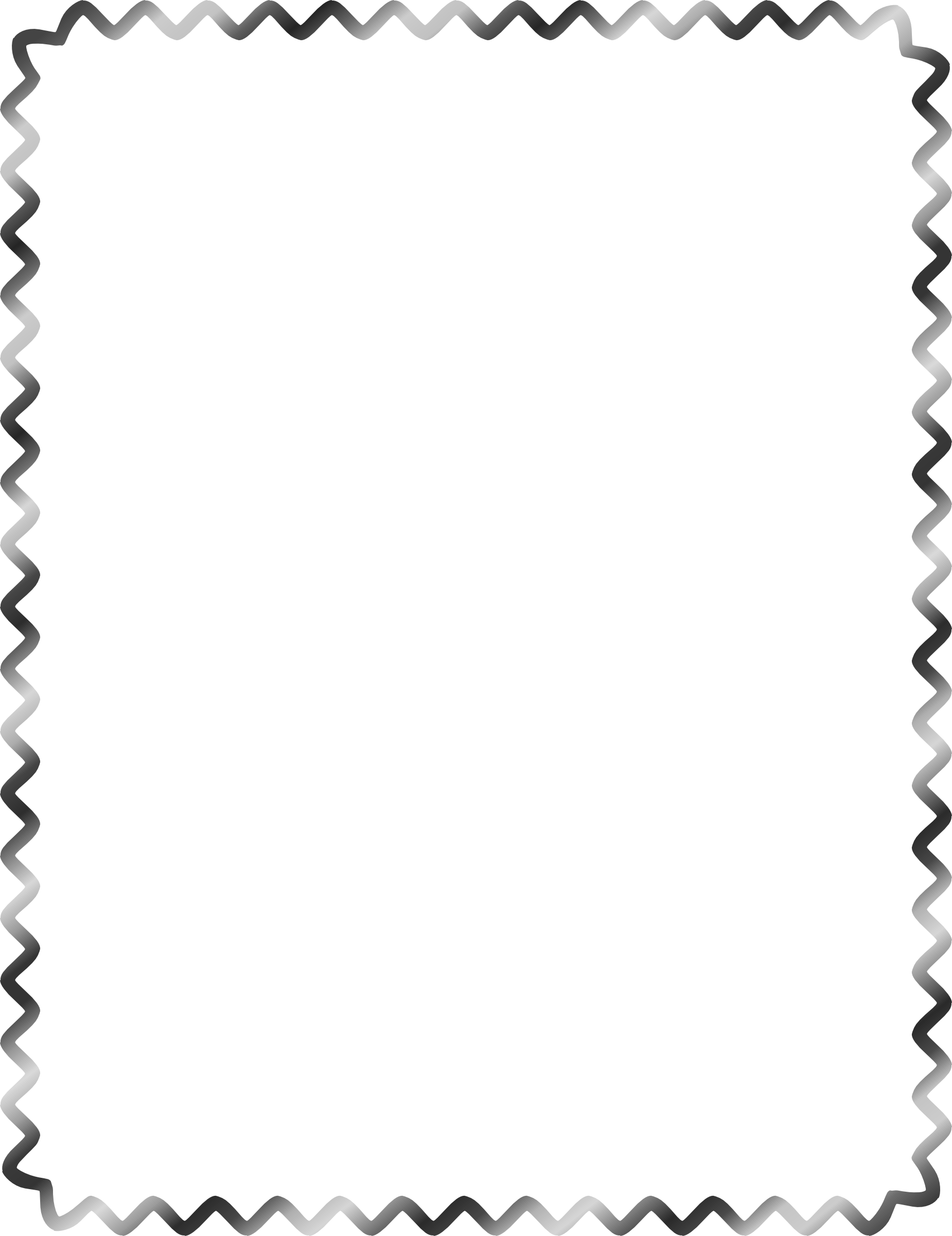 Clipart Borders Bbq - Transparent Black And White Border - Png Download (1850x2400), Png Download