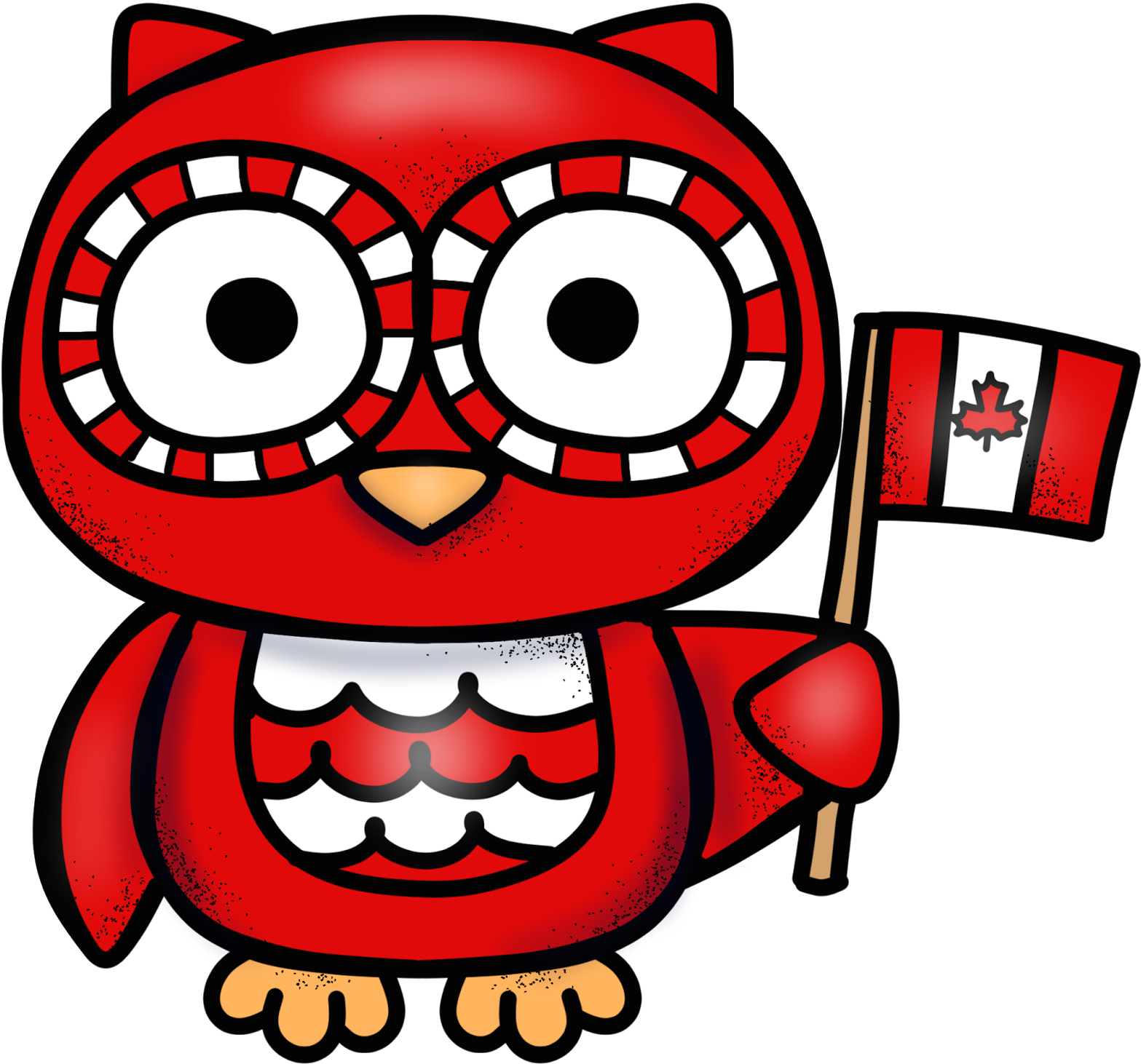 Canada Clipart July - Canada Owl - Png Download (1600x1498), Png Download