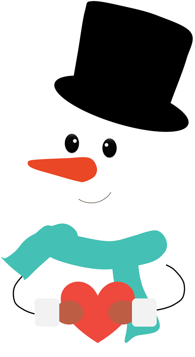 Free Winter Clipart 13, - Festive Greetings Baby Beanie, Pale Blue/light Sea - Png Download (631x1155), Png Download