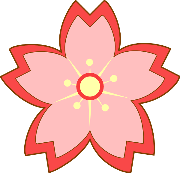 Sakura Blossom Clip Art - Png Download (600x576), Png Download
