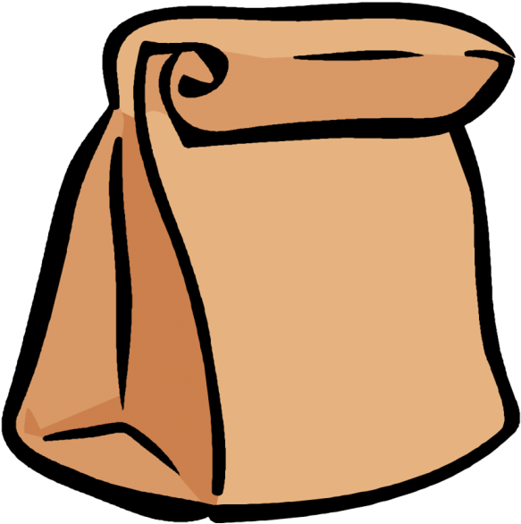 Download Pack Lunch Clipart - Brown Paper Bag Clip Art - Png Download