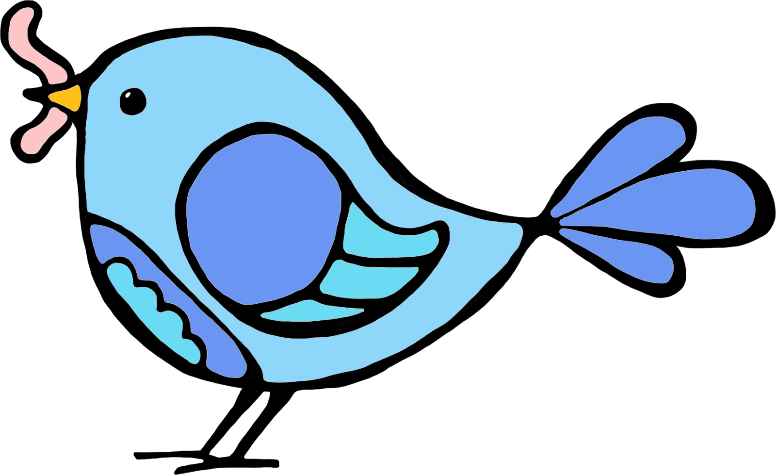 If I Wanted To Share Lots Of Links With My Colleagues, - Bird With Worm Clipart - Png Download (1600x979), Png Download