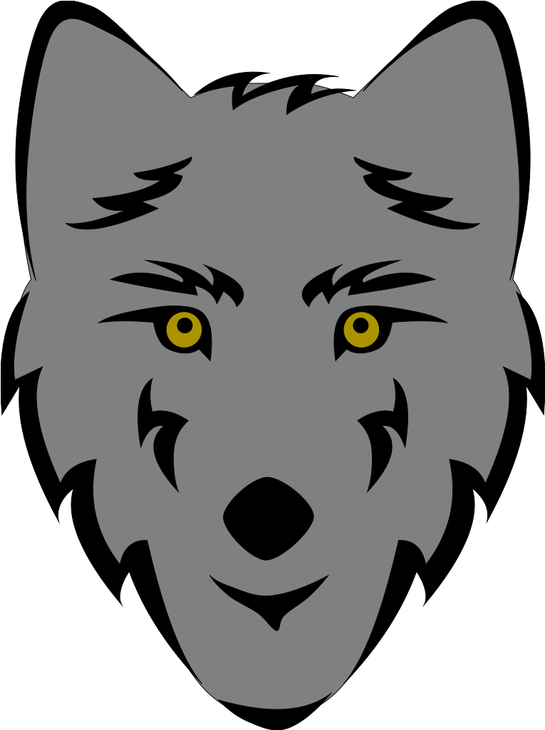 Wolf Clip Art - Wolf Face Drawing Easy - Png Download (747x1000), Png Download