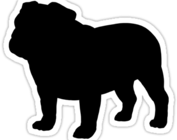 English Bulldog Clipart Silhouette - English Bulldog Bulldog Silhouettes - Png Download (640x480), Png Download