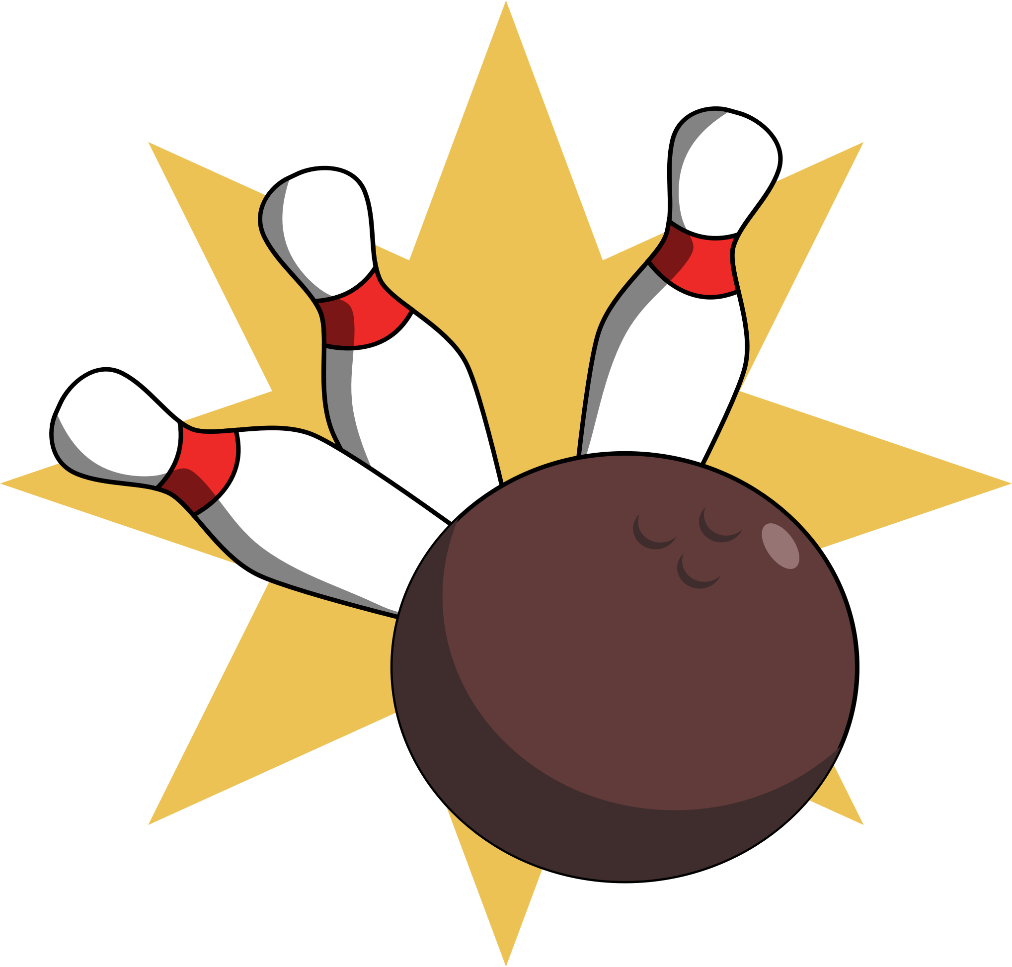 Bowling Pin Bowling Balls Ten-pin Bowling Duckpin Bowling - Bowling Favicon Clipart (785x750), Png Download