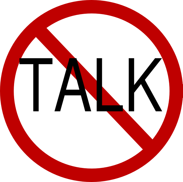 No Talking In Class Clipart - Don T Talk In Class - Png Download (600x596), Png Download