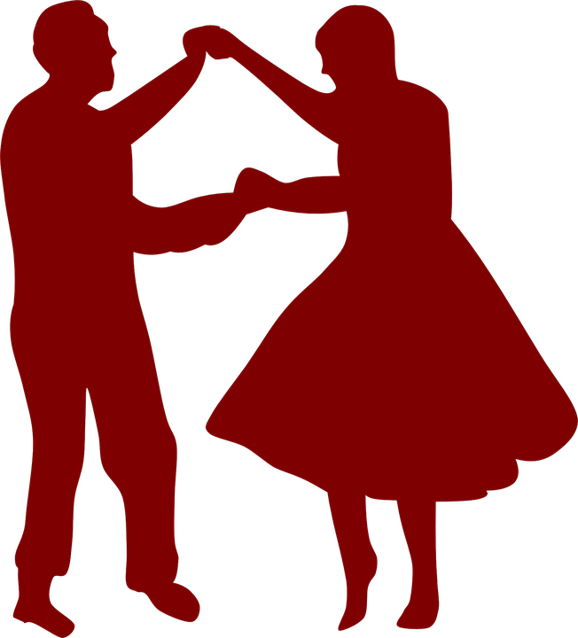 Dance Svg File - Man And Women Dancing Clipart (540x596), Png Download