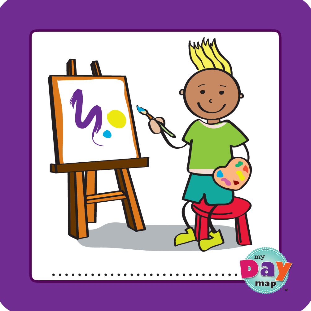 Boy My Day Map - Art Clipart (1004x1004), Png Download