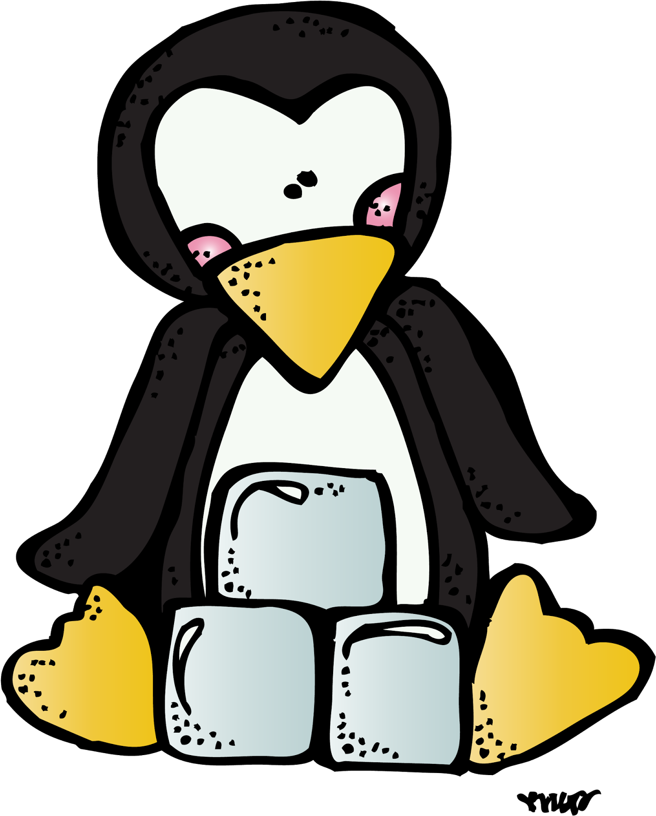 1st Grade Hip Hip Hooray - Penguin Clipart Melonheadz - Png Download (1293x1600), Png Download