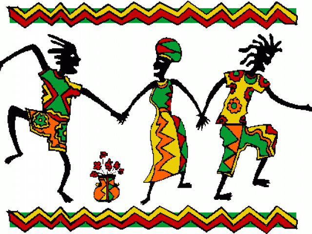 Dancing Clipart Group Dance - African Dance Transparent Gif - Png Download (640x480), Png Download