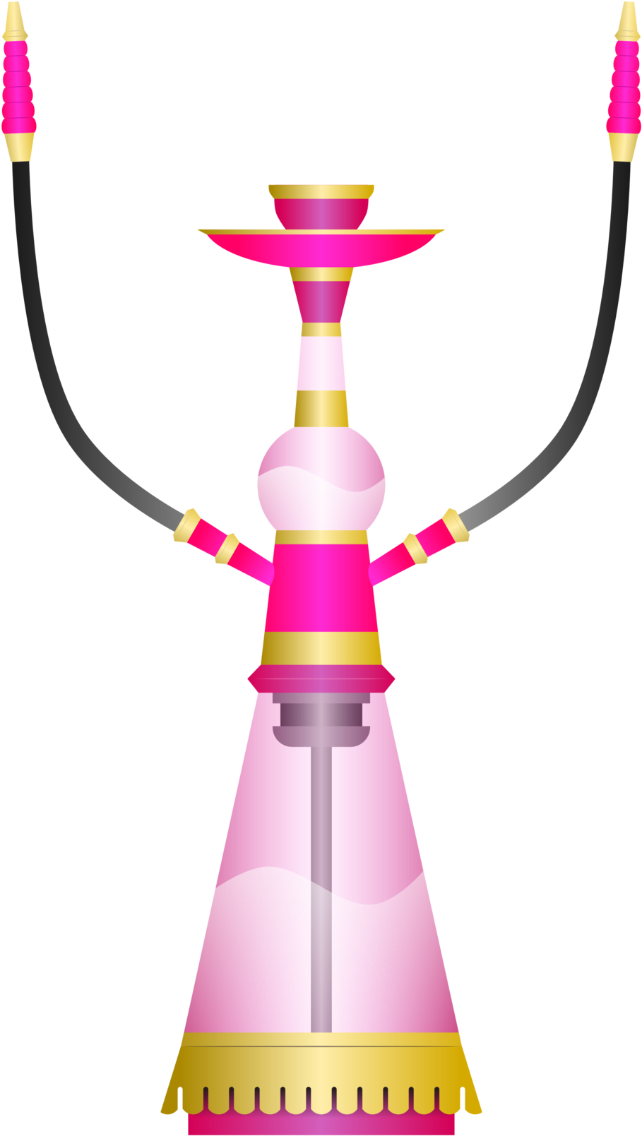 Hookah Sheesha Water Pipe - Hookah Pipes Transparent Clipart - Png Download (958x1692), Png Download