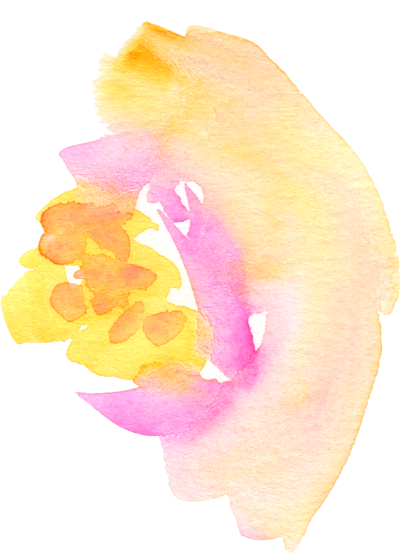 Free Fall Watercolor Floral Clip Art- So Pretty - Png Download (1452x1944), Png Download