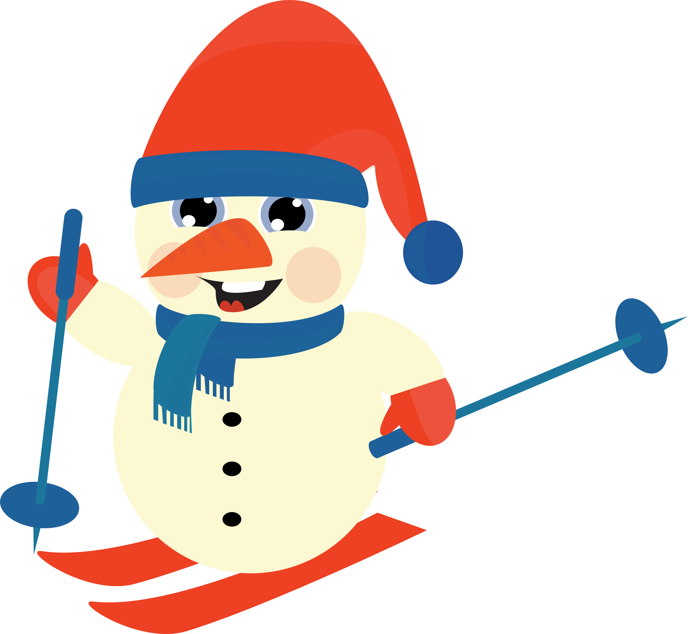 Big Image - Snow Man Ski Clipart (2328x2146), Png Download