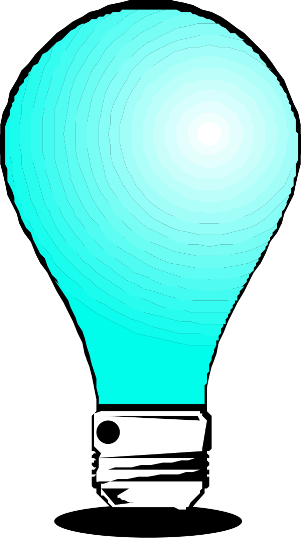 Vector Clip Art - Light Bulb - Png Download (600x1073), Png Download