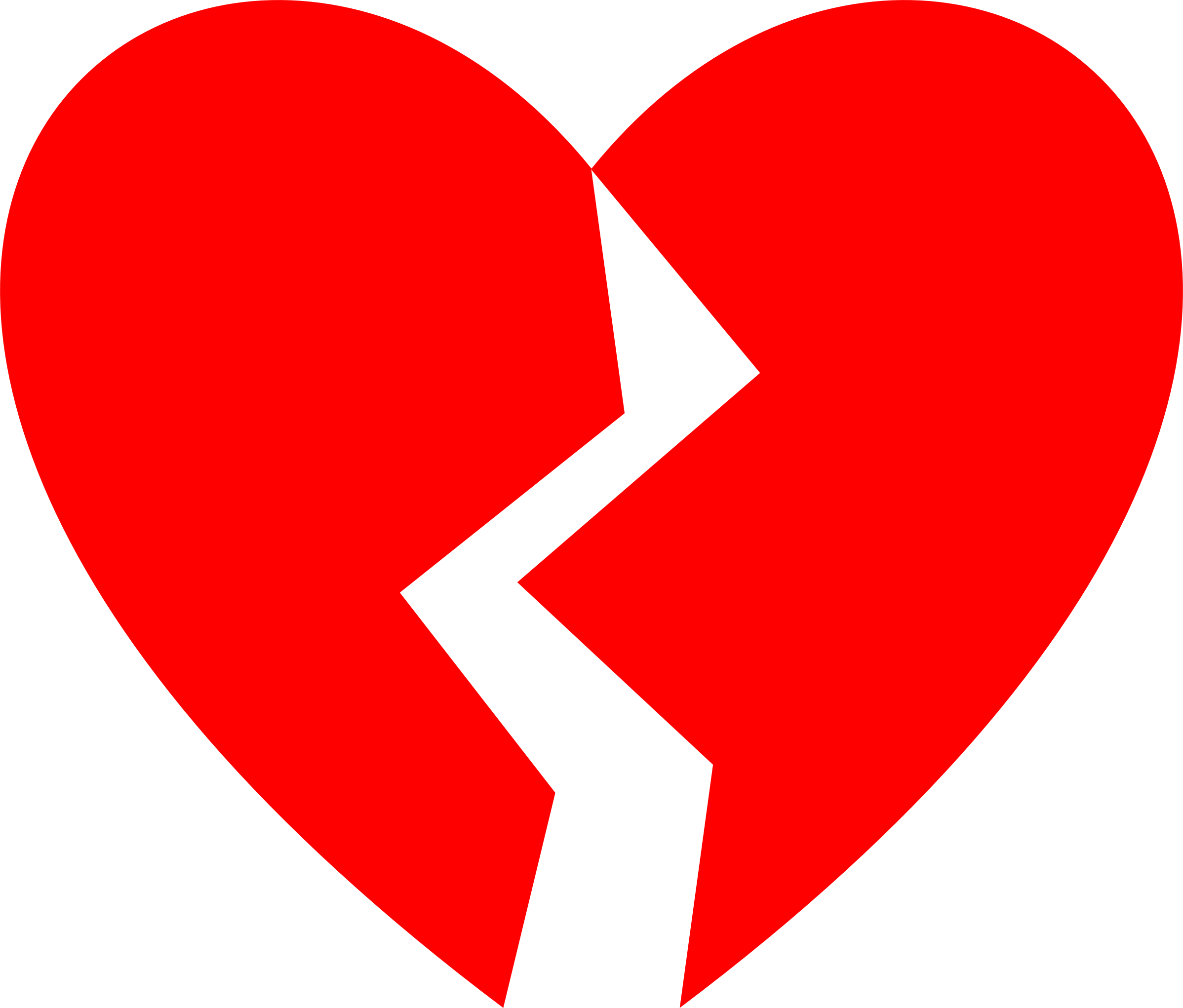 Big Image - Broken Heart Clipart - Png Download (2396x2042), Png Download