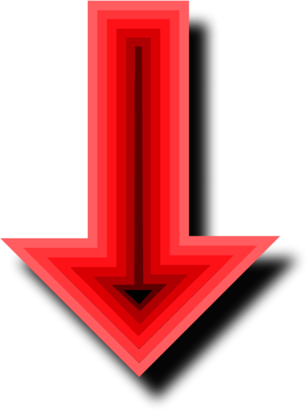 Arrow Pointing Down - Arrow Clip Art - Png Download (600x803), Png Download