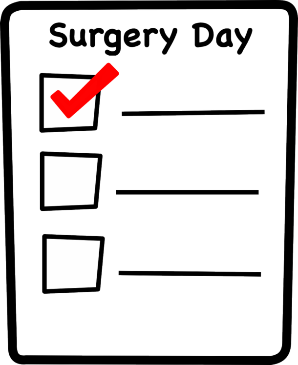 Download Your Free Surgery Day Checklist - Note Check List Png Clipart (610x748), Png Download