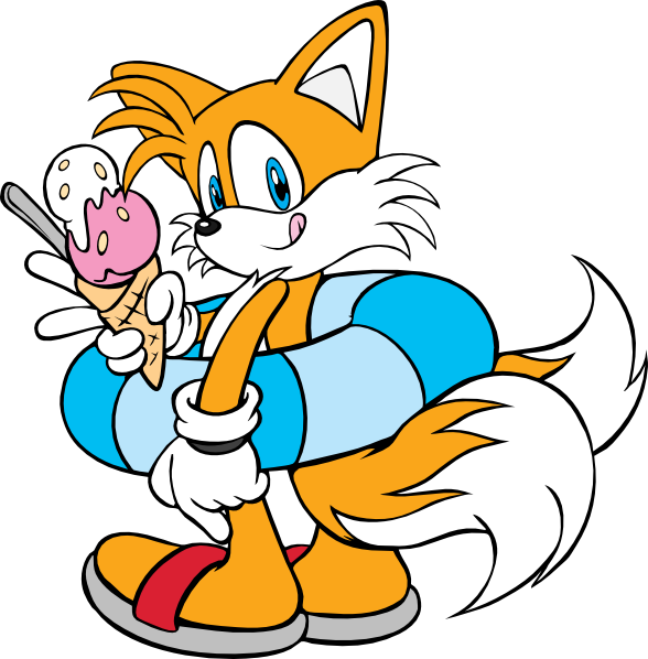 Tails Sonic Adventure Artwork Clipart (588x598), Png Download