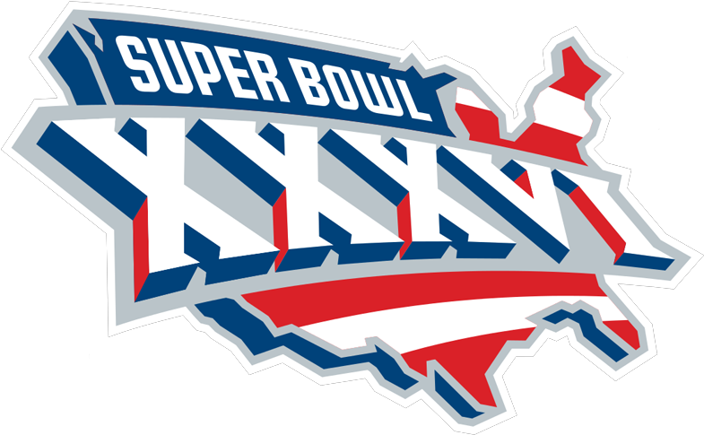 2001 - Super Bowl 36 Logo Clipart (1024x514), Png Download