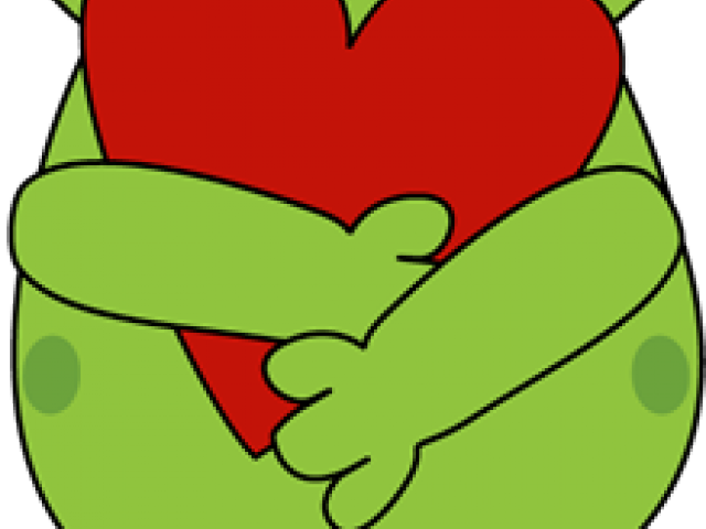 Green Frog Clipart Heart Clipart - Clip Art - Png Download (640x480), Png Download