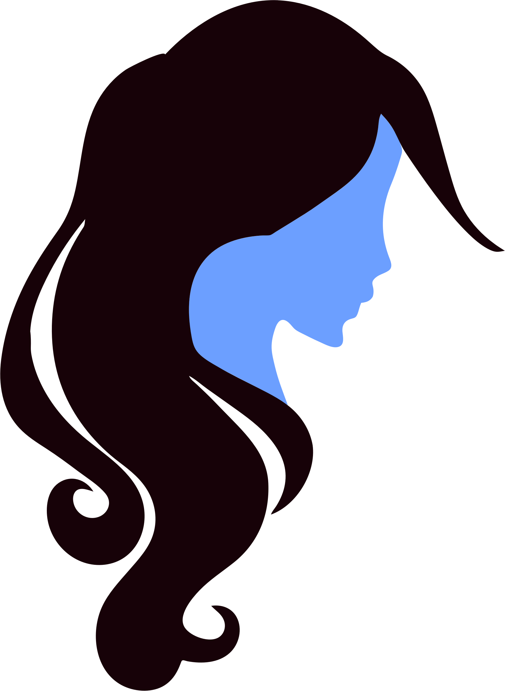 Big Image - Female Profile Icon Png Clipart (1704x2333), Png Download