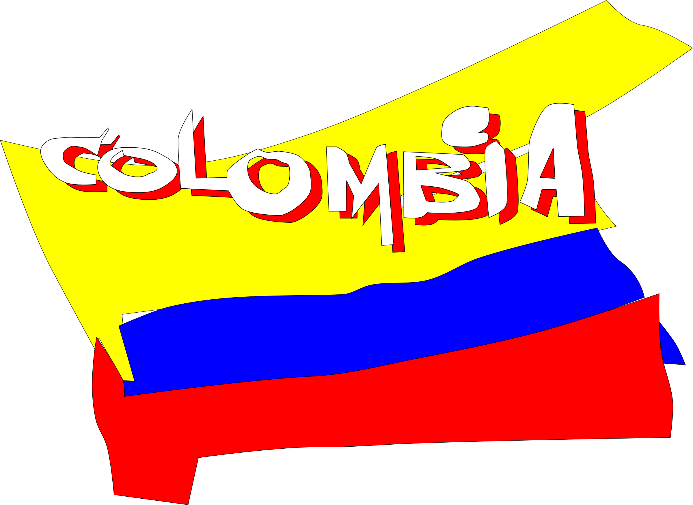 Colombia Animada Clipart (800x583), Png Download