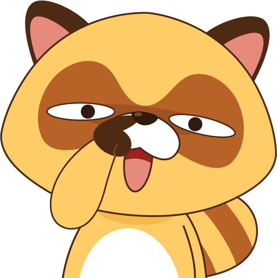 19 Nov - Rosco Raccoon Bbm Clipart (1001x1001), Png Download