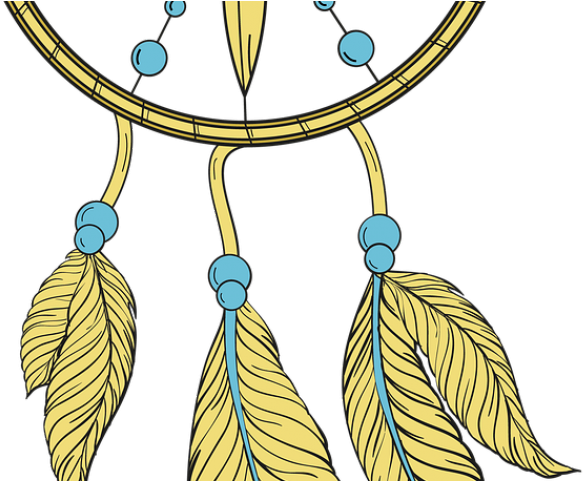 Jewellery Clipart Indian Princess - Simple Dream Catcher Drawing - Png Download (640x480), Png Download