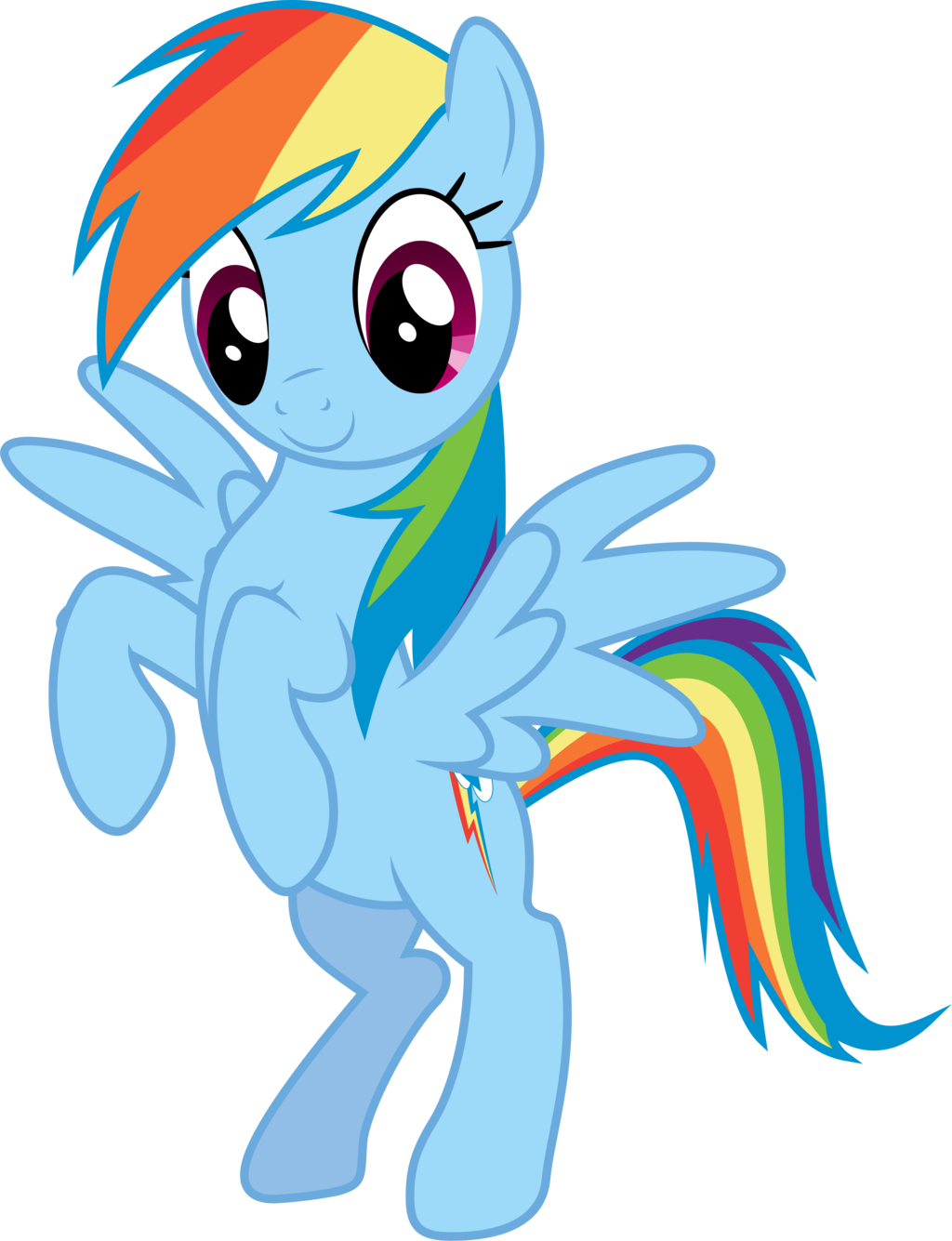 Rainbow - Rainbow Dash Is Best Pony Clipart (1024x1335), Png Download