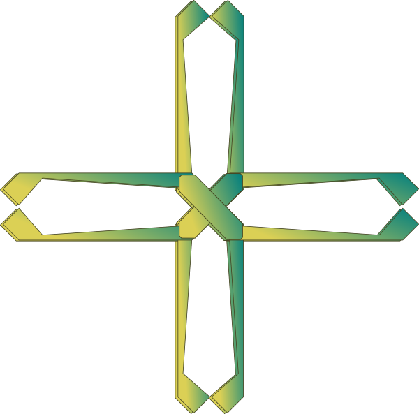 Bluegold Cross Svg Clip Arts 600 X 593 Px - Png Download (600x593), Png Download