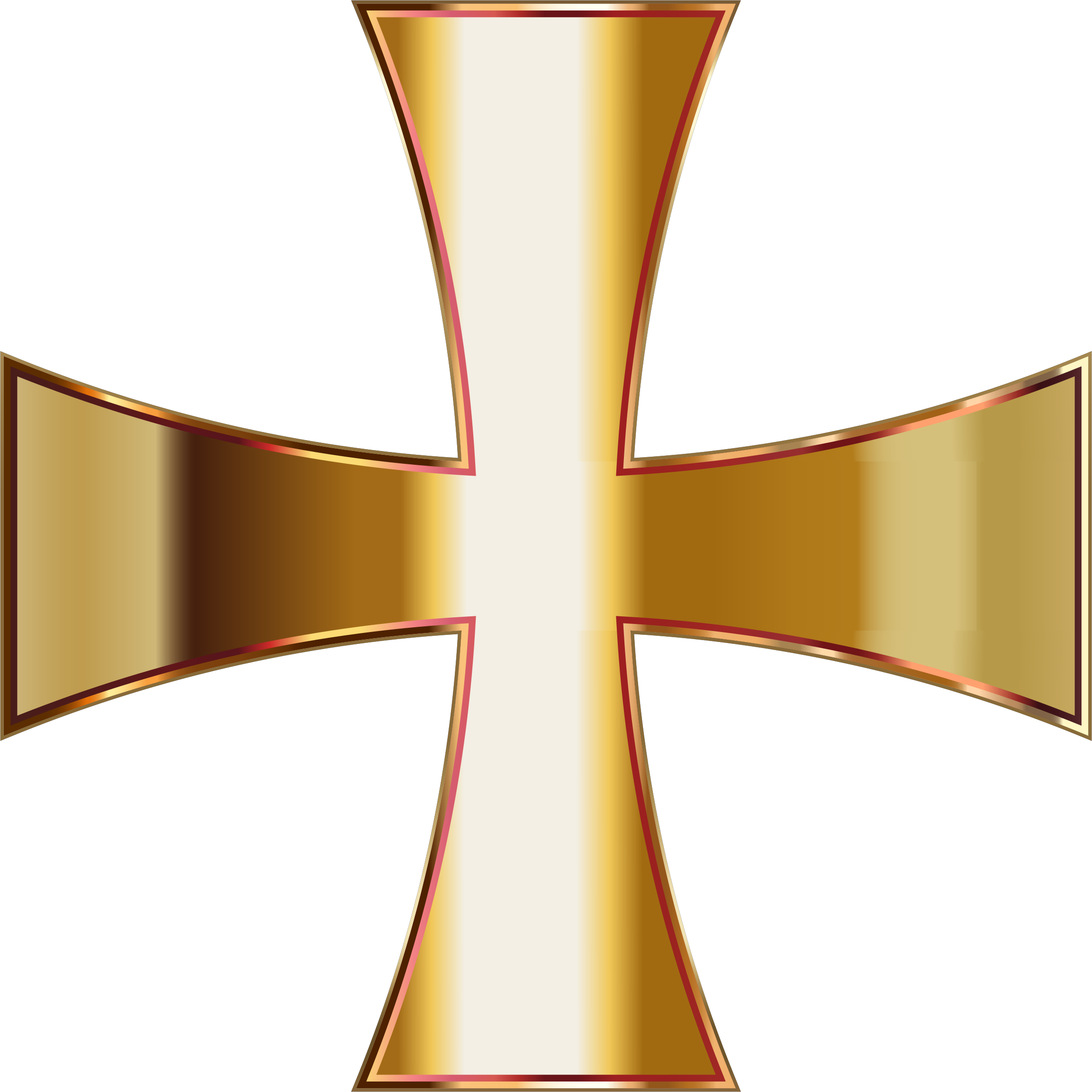 Gold Maltese Cross No Background Icons Png Free Png Clipart (2298x2298), Png Download