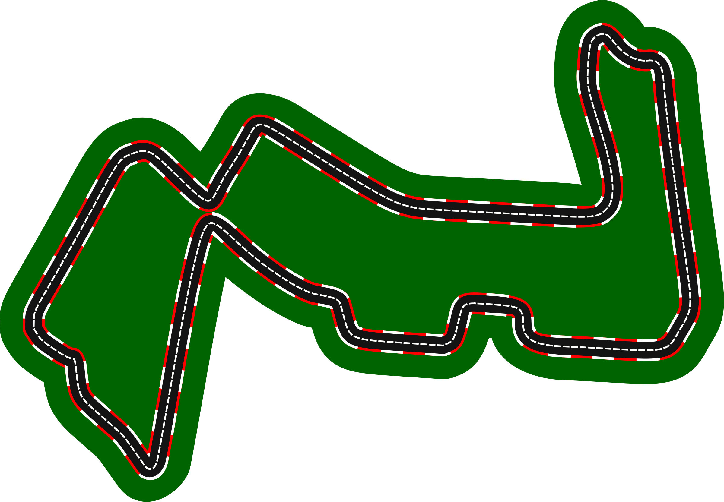 Big Image - Marina Bay Street Circuit Clipart (2400x1665), Png Download