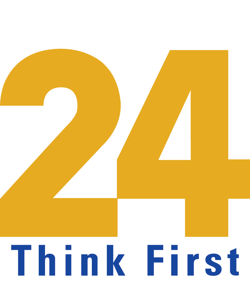 Sections - News 24 Think First Logo Clipart (833x947), Png Download