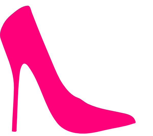 Pink High Heel Clipart - Png Download (600x533), Png Download