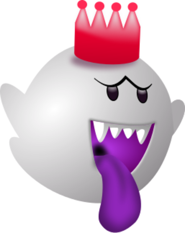 Mad Face Clip Art Free - King Boo Coloring Pages - Png Download (600x754), Png Download