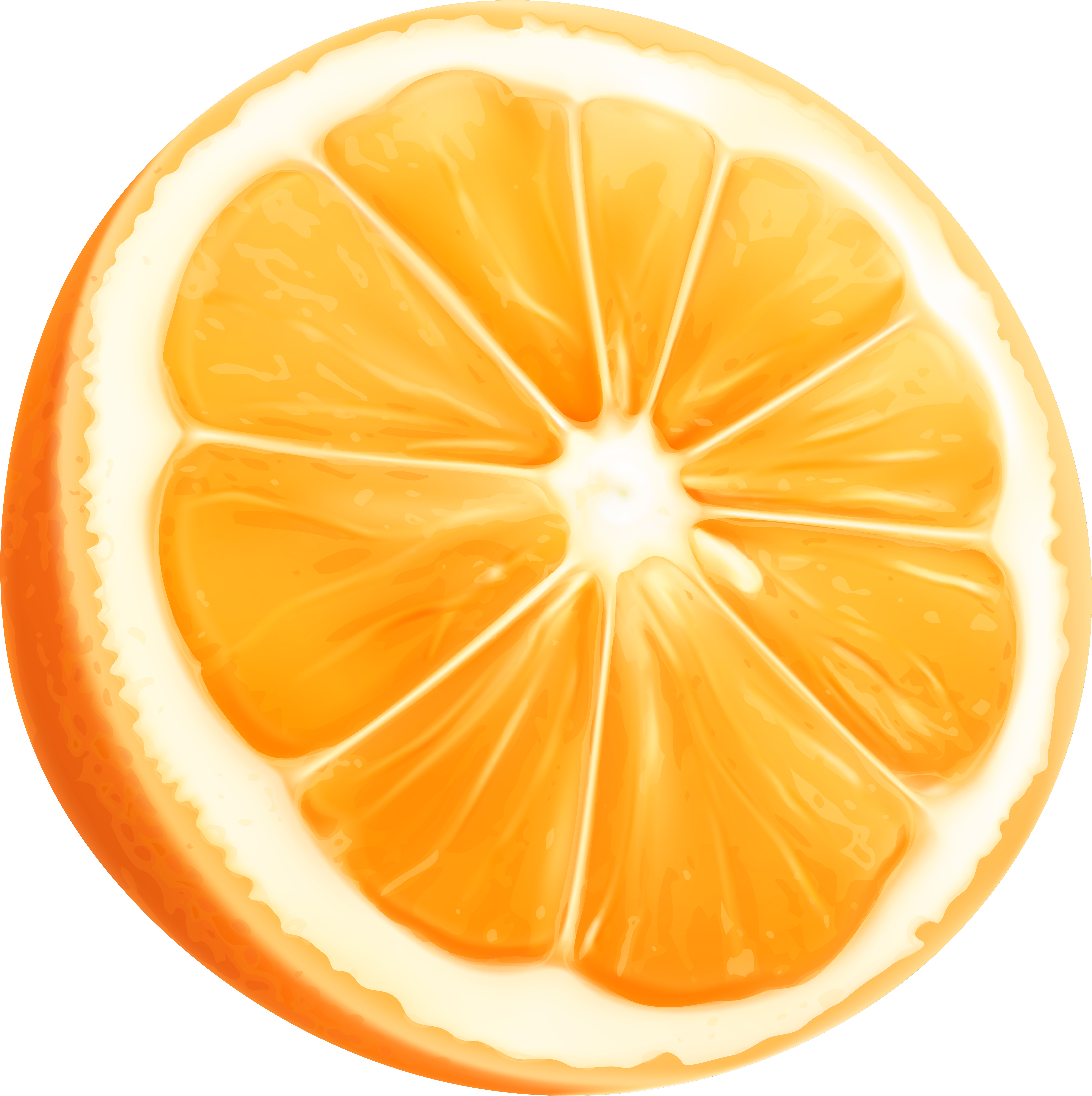 Orange Slice Png Clip Art Imageu200b Gallery Yopriceville - Orange Slice Clipart Png Transparent Png (595x600), Png Download